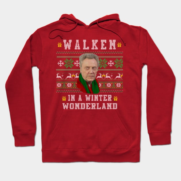 Walken In A Winter Wonderland Hoodie by Alema Art